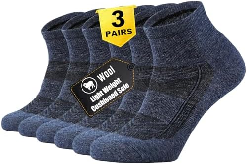Merino Wool Low Cut Quarter Socks • Denim